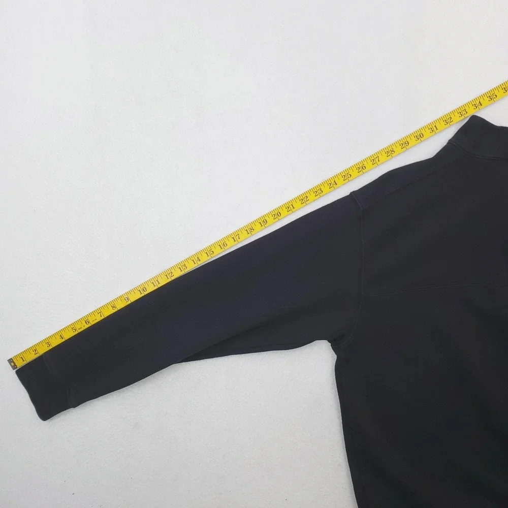 Columbia Quarter Zip Sweatshirt Mens Large Black Fleece Mock Neck Pullover